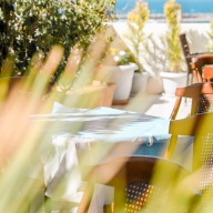 Liberty Hotel, Breakfast & Terrace