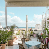 Liberty Hotel, Breakfast & Terrace