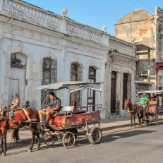 Taxi zur Arbeit, Cienfuegos, Cuba