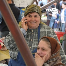 Markt in Sibiu (Hermannstadt), Rumaenien