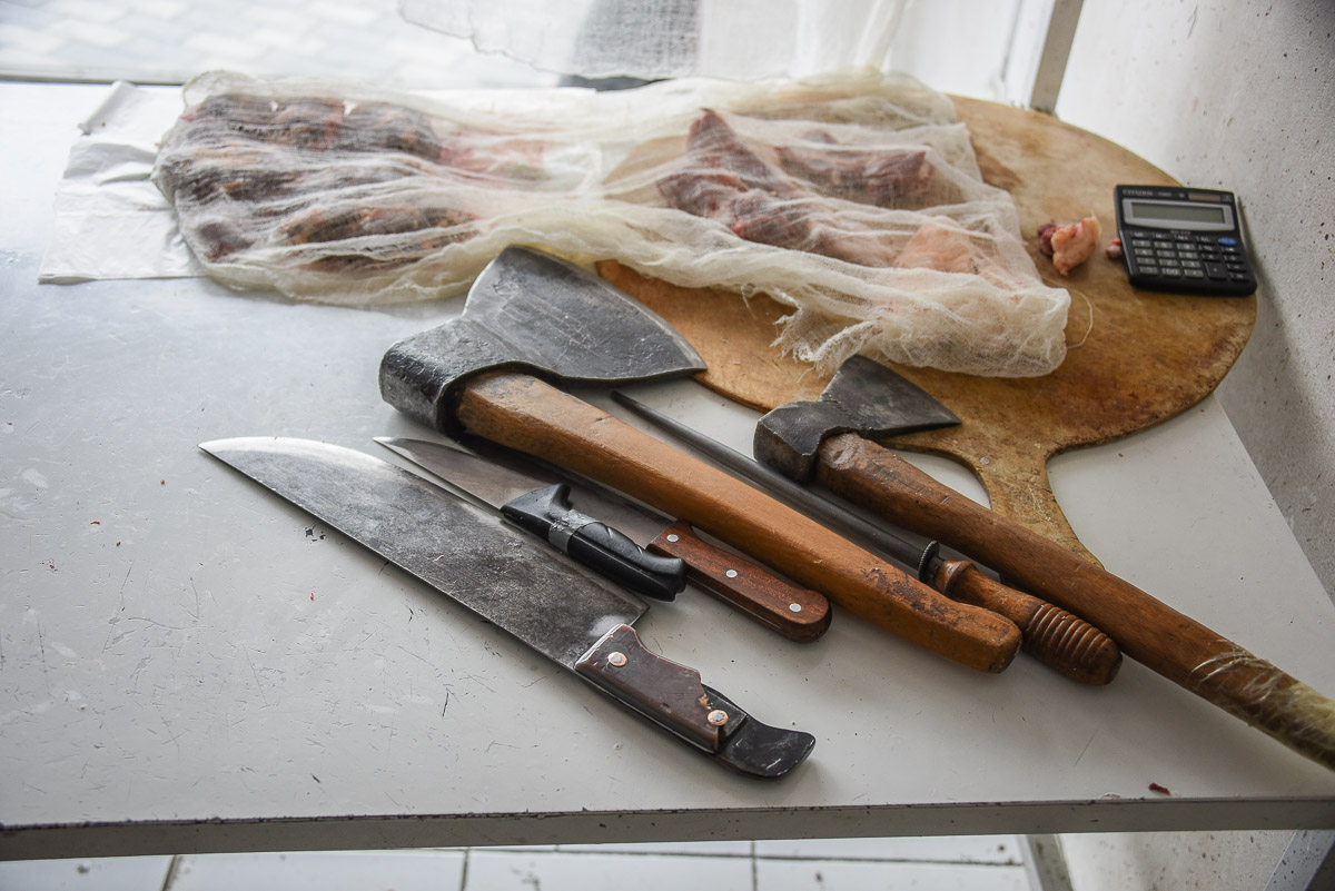 Baku, Nəsimi, the butchers tools