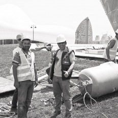 Baku, Workers at Heydar Aliyev Center