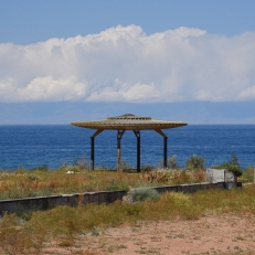 Manas Denkmal bei Kadzhi-Saj, Issyk-Kul, Kirgistan