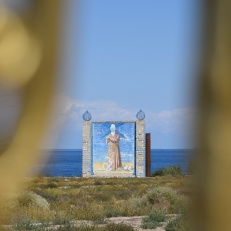 Manas Denkmal bei Kadzhi-Saj, Issyk-Kul, Kirgistan