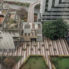 Paris, La Défense, Blick auf das Damiers D'Anjou Gebäude
